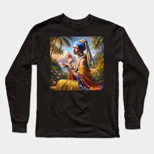 Hula Pearl: Celebrating Prince Kūhiō Day Long Sleeve T-Shirt